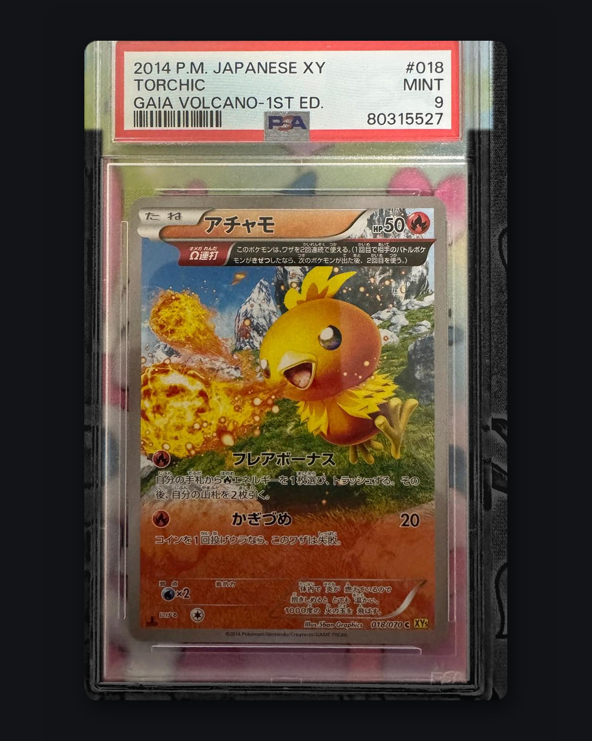 Torchic Gaia Volcano 018/070 PSA 9