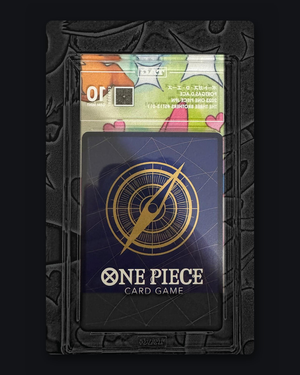 Portgas.D.Ace Ultra Deck: The Three Brothers (ST13) ST13-011 TAG Pristine 10 – back