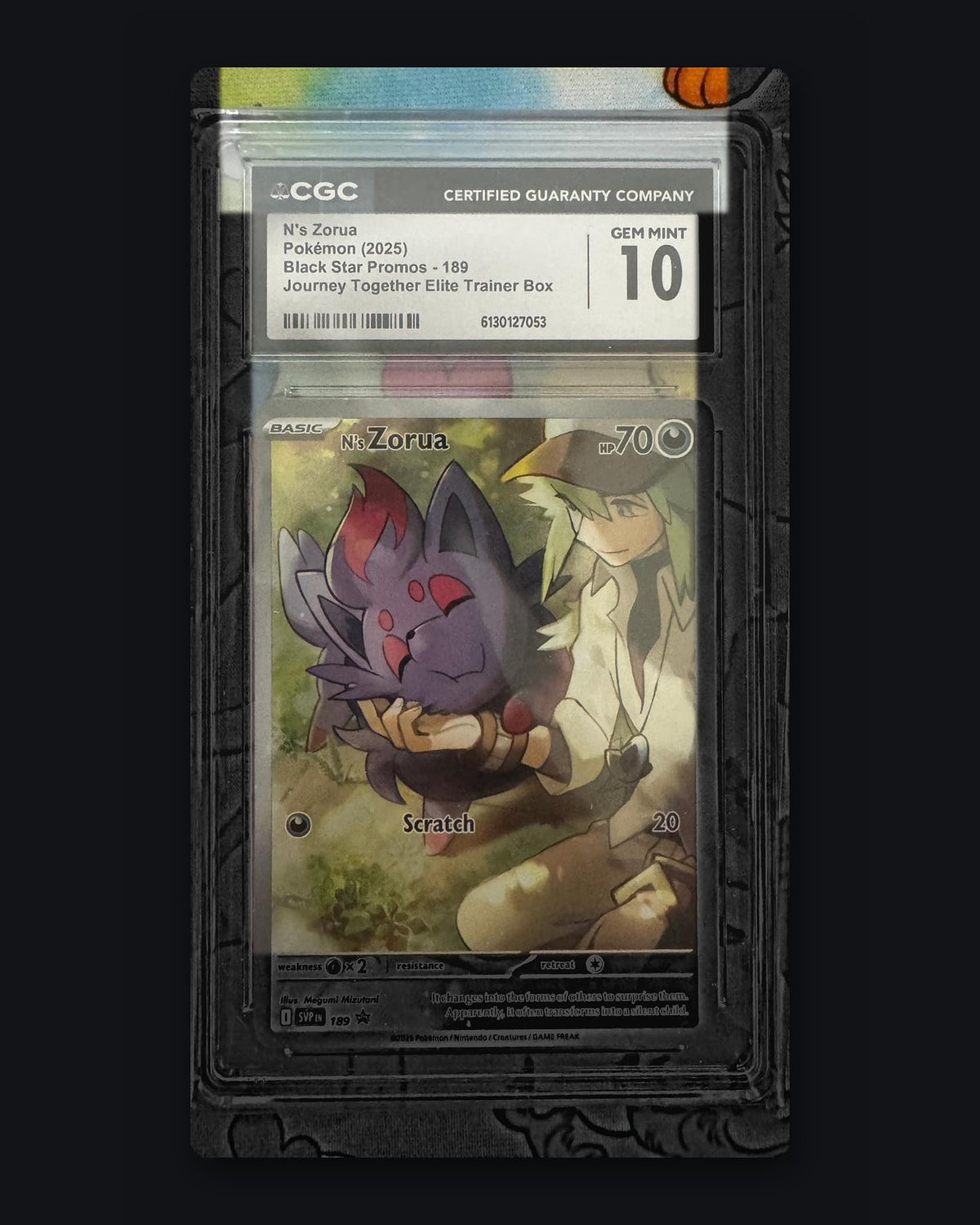 N's Zorua Scarlet & Violet Promo 189 CGC 10